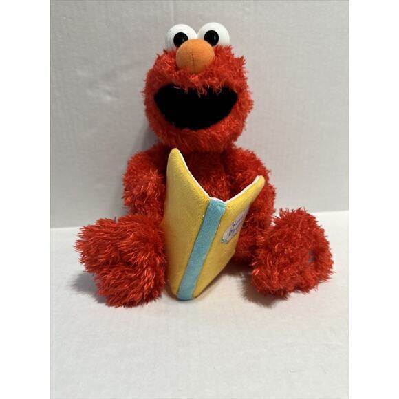 Sesame Street Gund Nursery Rhyme Talking Elmo Reads 5 Classic Stories 2017 15" - Picture 1 of 7
